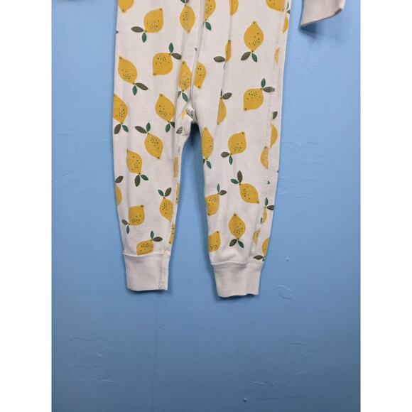 Hanna Andersson One Piece 85/2T Lemon Fruit Sleeper Pajamas - Picture 2 of 4
